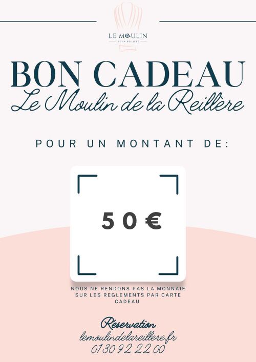 Bon cadeau Le Moulin de la Reillère Bon cadeau Le Moulin de la Reillère