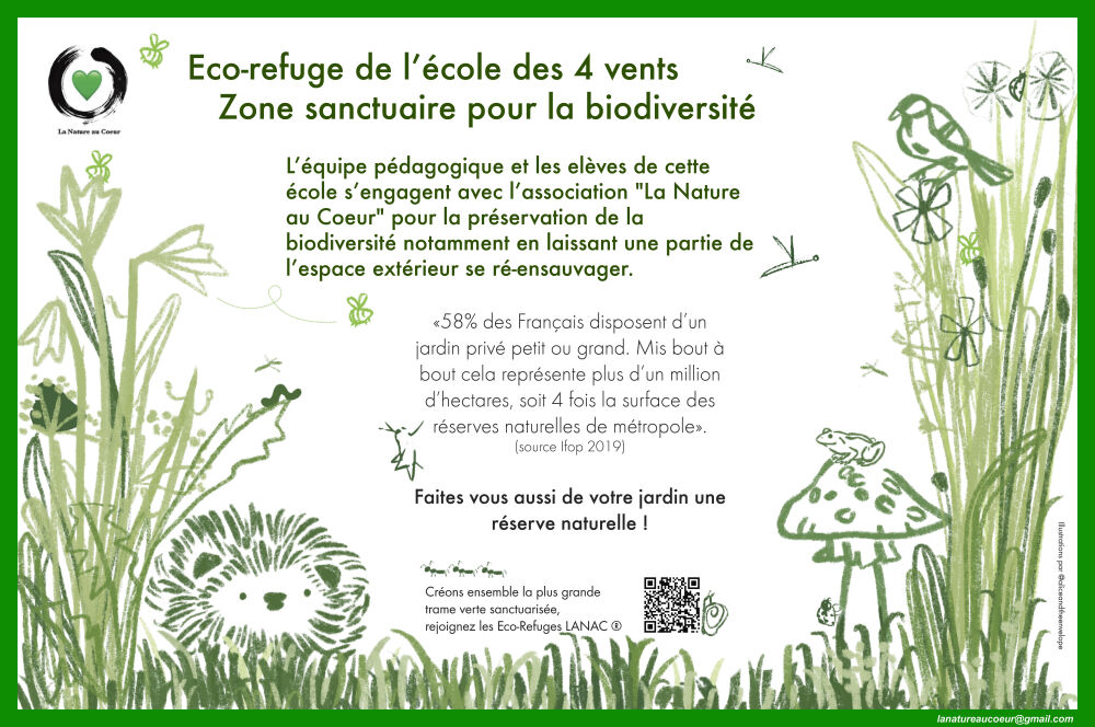 panneau eco-refuge lanac, la nature au coeur, eco refuge panneau eco-refuge lanac, la nature au coeur, eco refuge