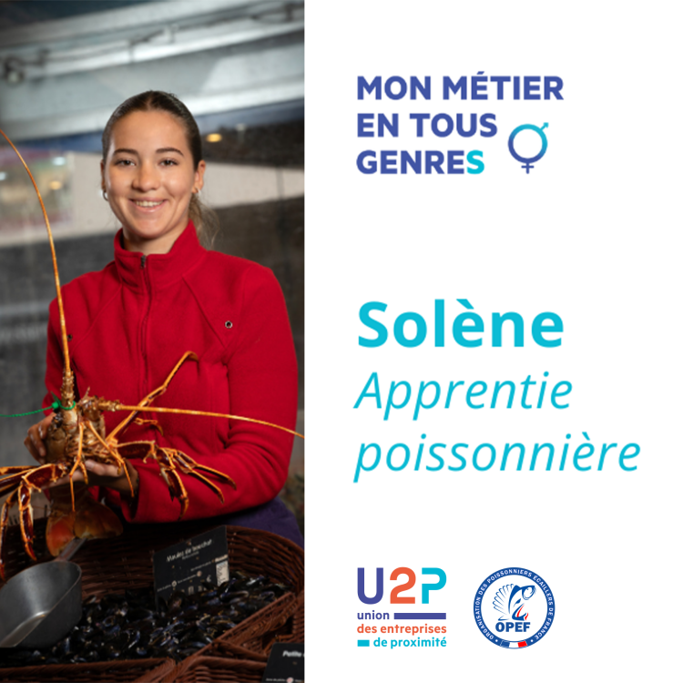 OPEF/U2P : Portrait de Solène apprentie poissonnière